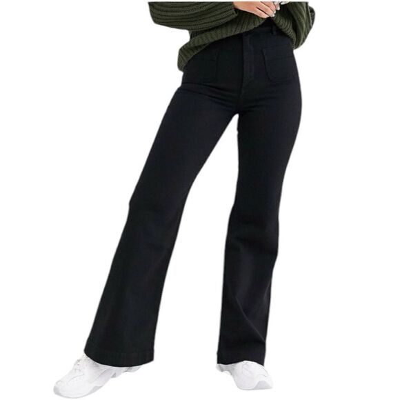 Paris Atelier & Other Stories Cotton High Waisted Flare Jeans - Picture 1 of 6